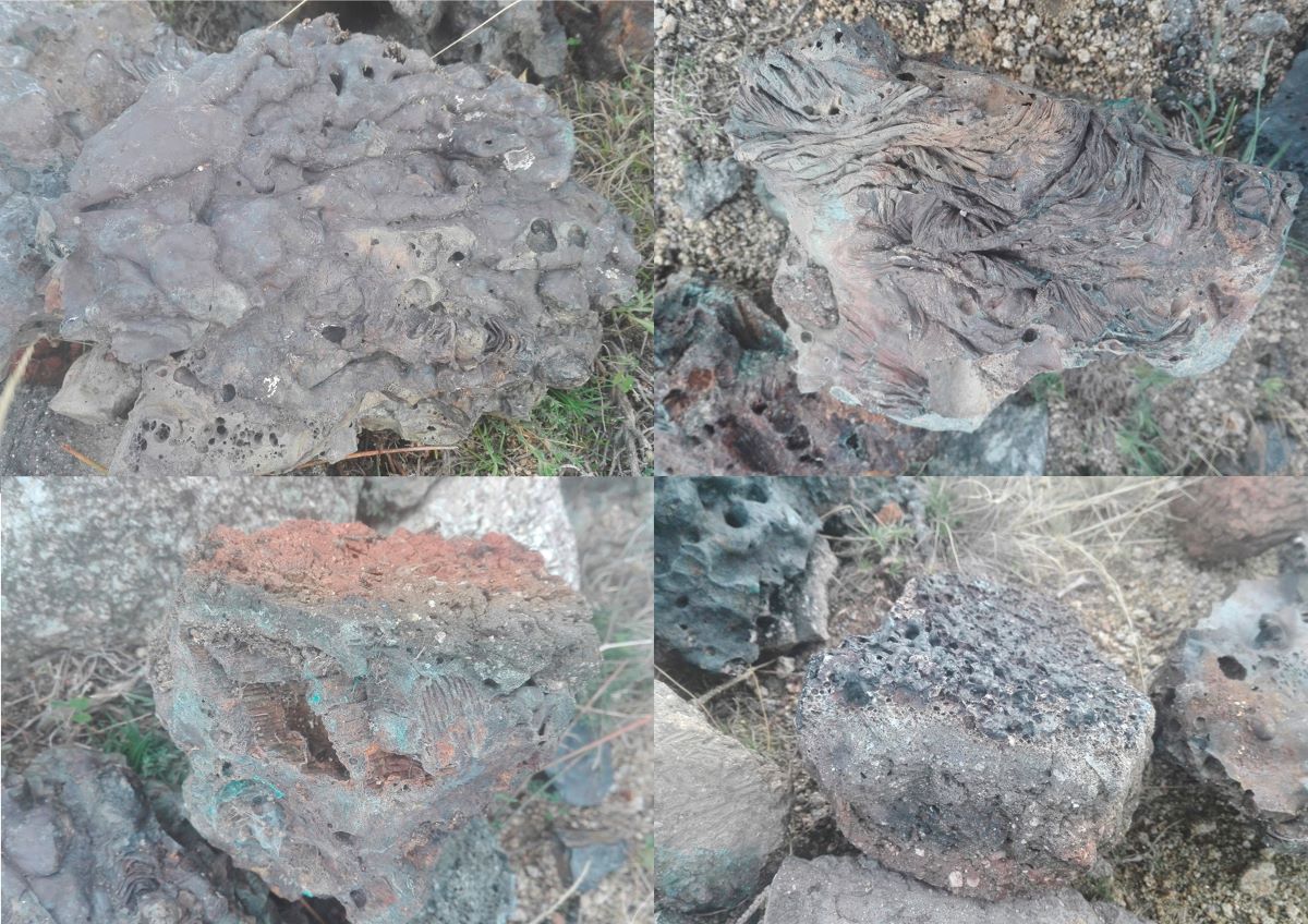 Imágenes de distintos tipos de escorias